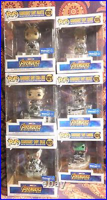 6 Funko POP! Marvel GUARDIAN'S SHIP STARLORD MANTIS GAMORA DRAX ROCKET GROOT