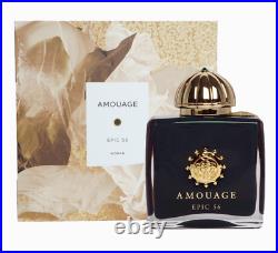 Amouage EPIC 56 Woman 3.4 oz (100 ml) Extrait de Parfum Spray NEW & SEALED