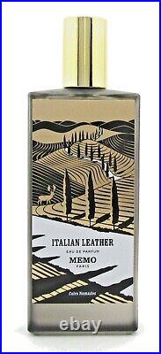 ITALIAN Leather by Memo Paris 2.53 oz Eau de Parfum Spray Unisex. New Sealed Box
