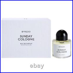 SUNDAY COLOGNE by BYREDO 3.3 / 3.4 oz (100 ml) EDP Spray NEW in BOX & SEALED