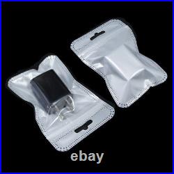 White Clear Resealable for Zip Plastic Retail Lock Package Bags With Hang Hole
