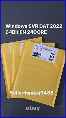 Windows Server 2022 x64 Bit DATACENTER 24 CORE License Key+DVD